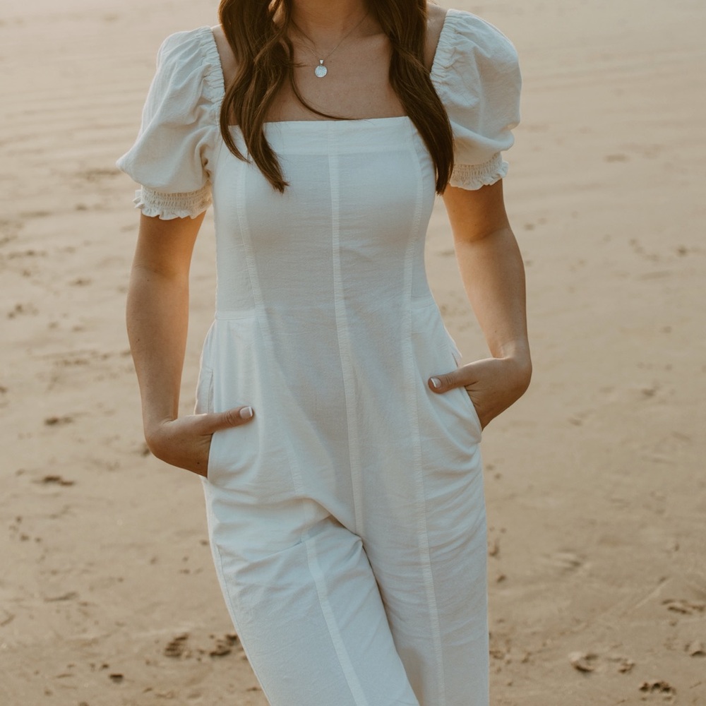 Free People Linen Jumpsuit